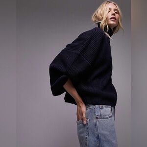 Topshop Black Turtleneck Sweater